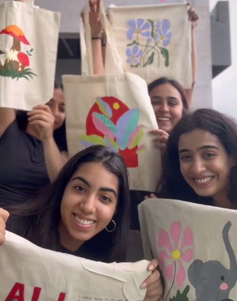DIY Tote Bag Painting Kit - Good Looks — made by a Kitsters maker