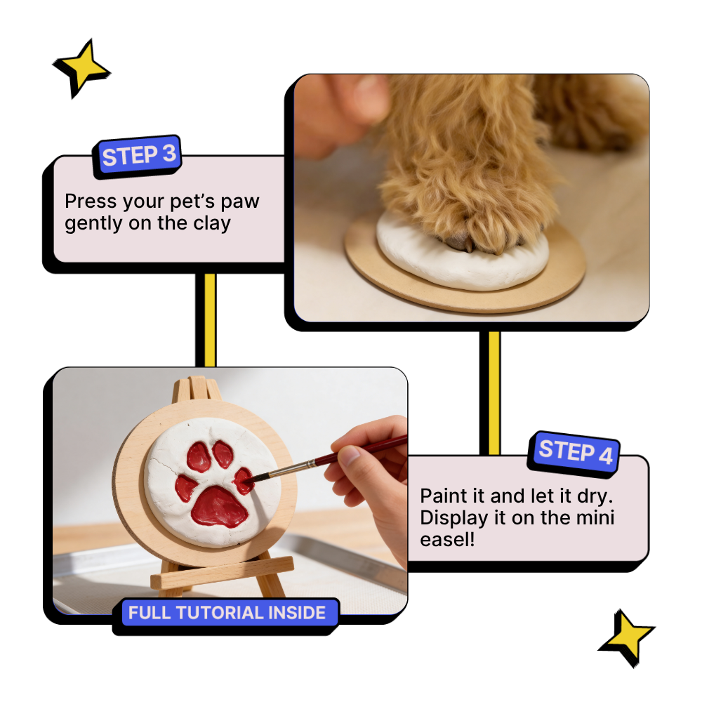 DIY Pet Paw Print Keepsake Kit