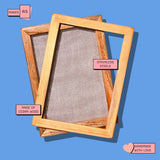 Paper Making Mold and Deckle Set