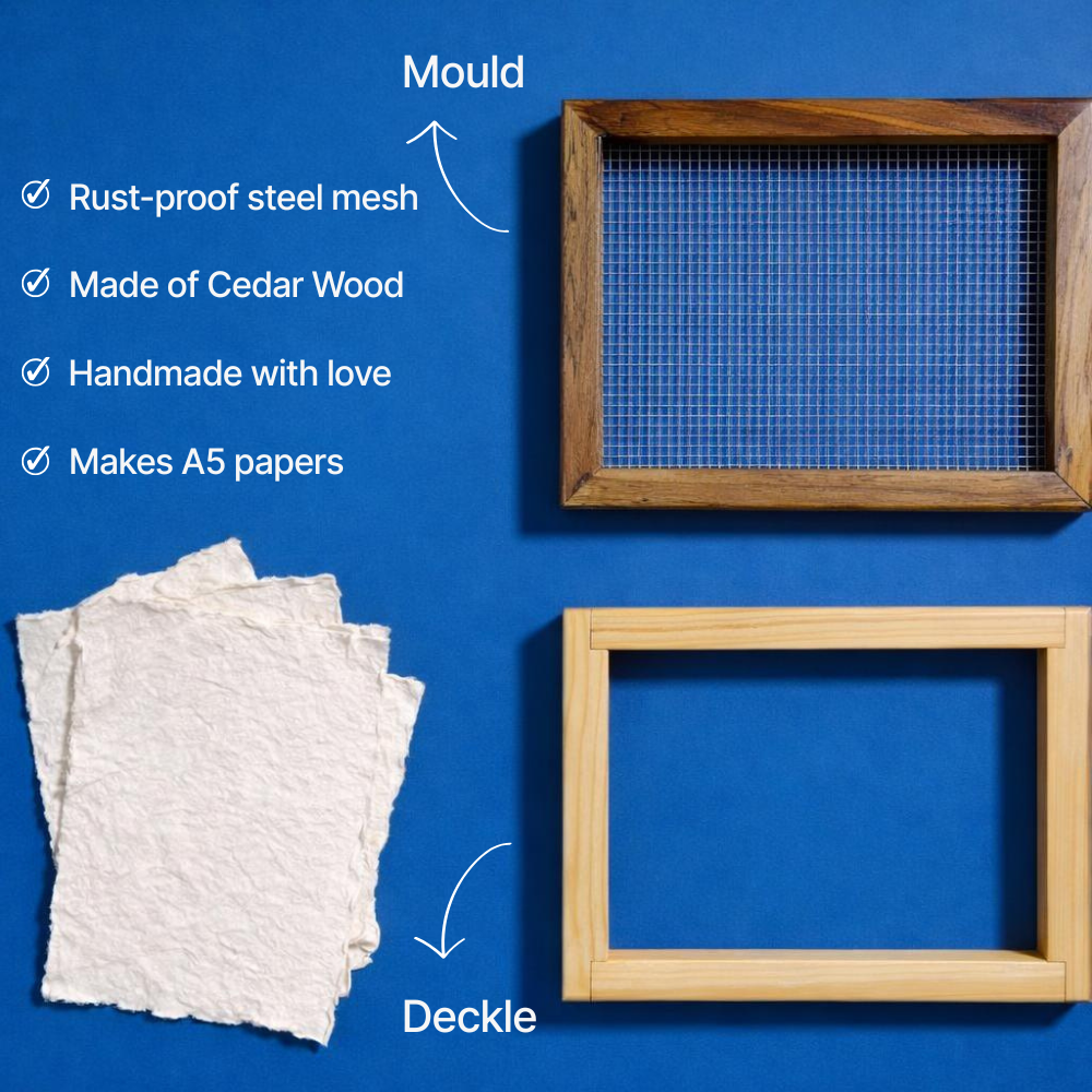 Handmade Paper Making Mould and Deckle Set