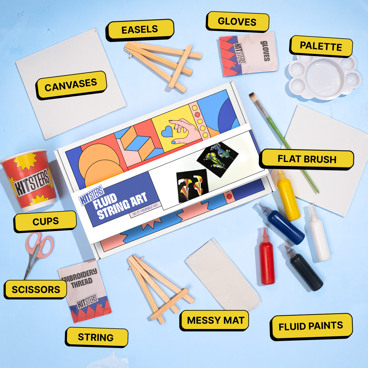 DIY String Pull Art Kit