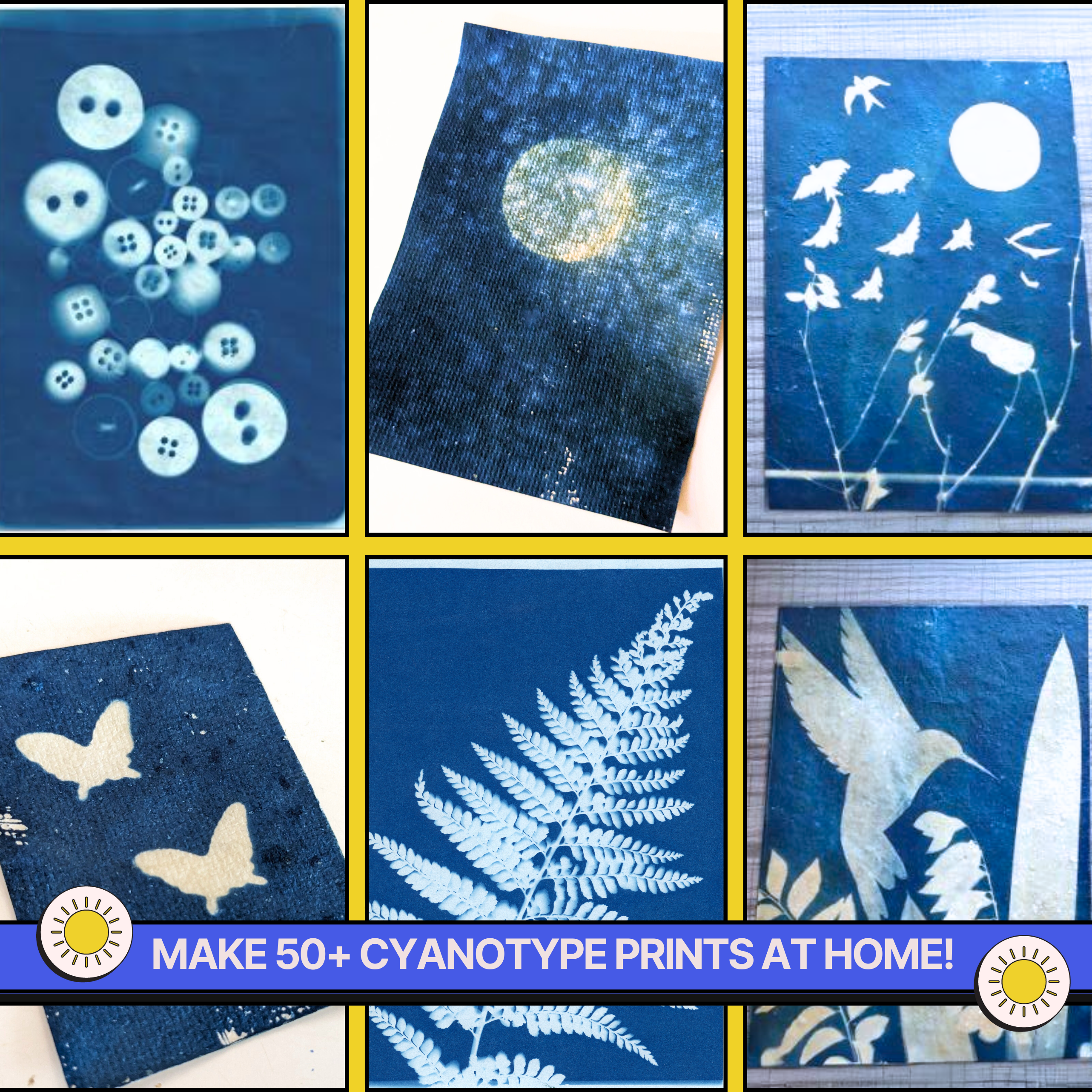 COMBO : DIY Gel Plate Monoprinting & DIY Solar Printing Kit