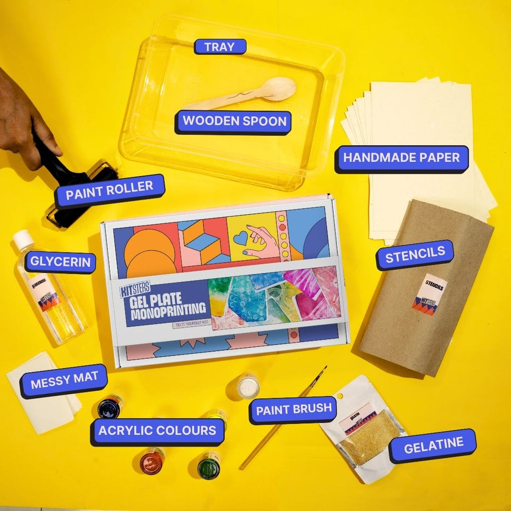 COMBO : DIY Gel Plate Monoprinting & DIY Solar Printing Kit