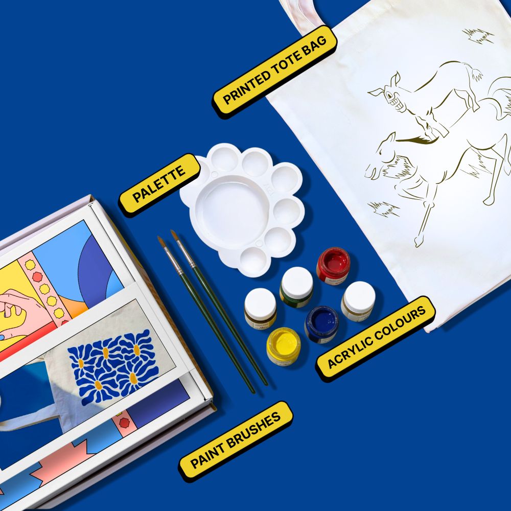 DIY Tote Bag Painting Kit -  Welcome