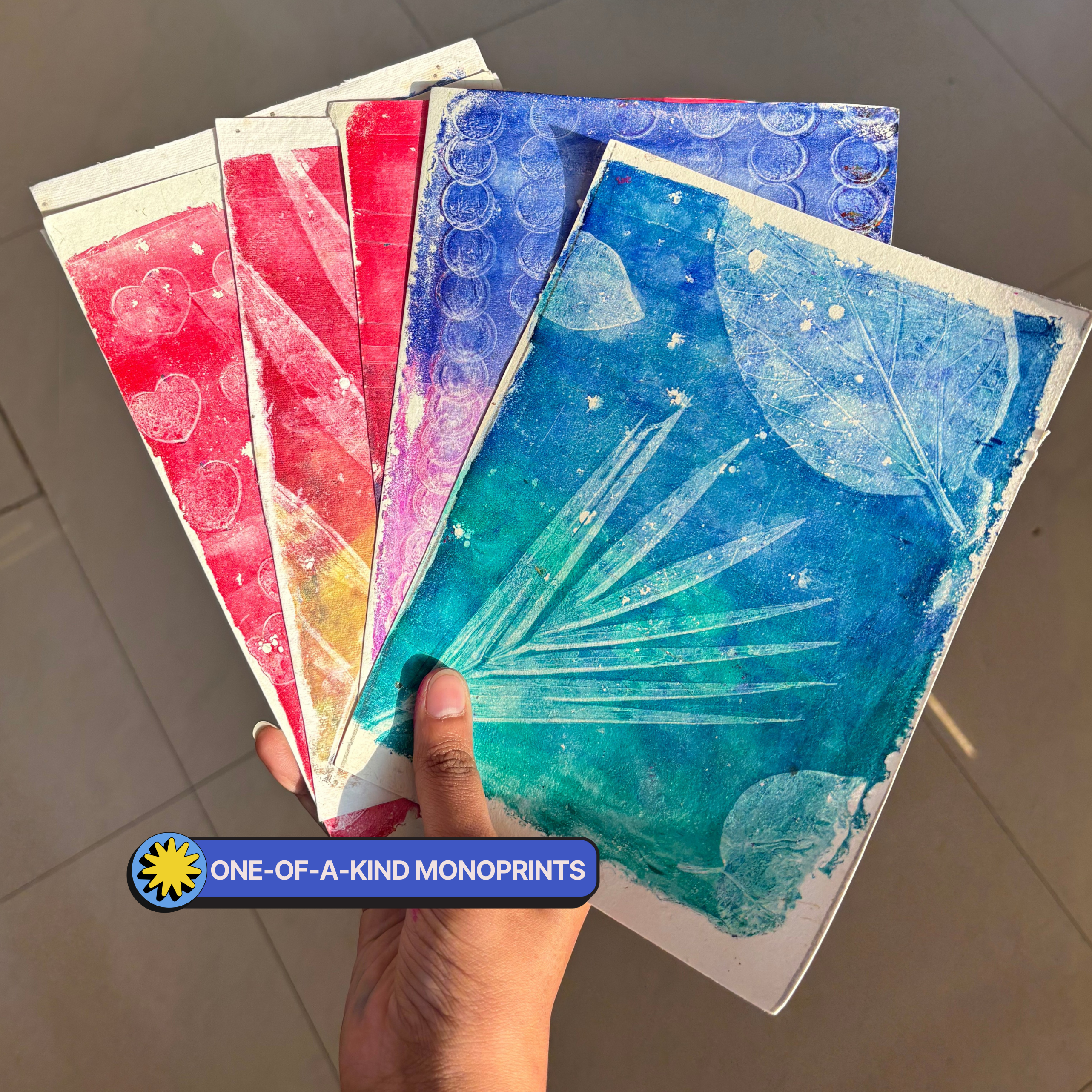 COMBO : DIY Gel Plate Monoprinting & DIY Solar Printing Kit