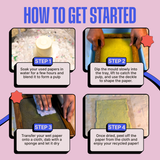 COMBO : DIY Handmade Paper Kit & DIY Solar Printing Kit