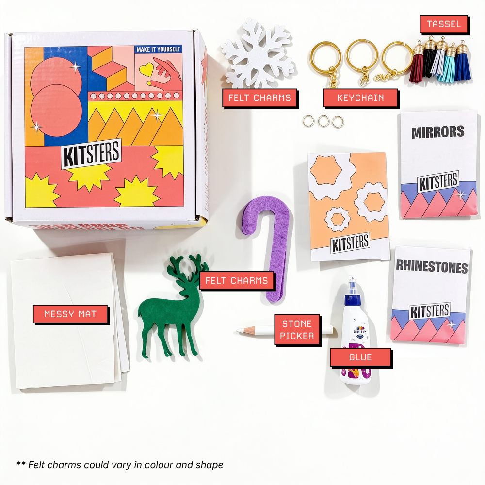 DIY Christmas Bag Charm Kit