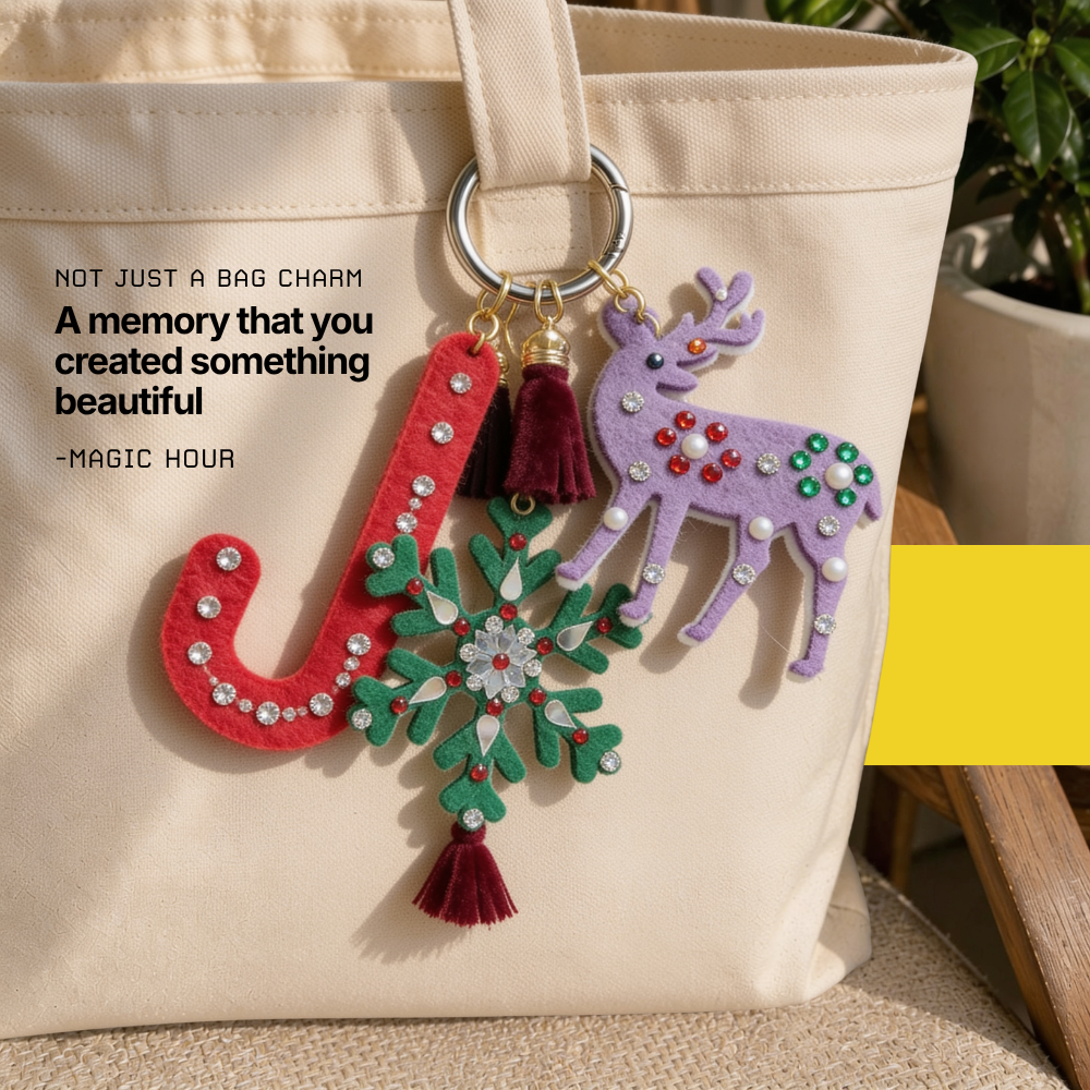 DIY Christmas Bag Charm Kit