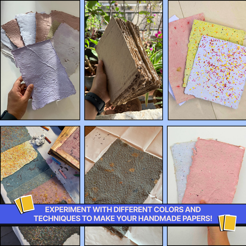 COMBO : DIY Handmade Paper Kit & DIY Solar Printing Kit
