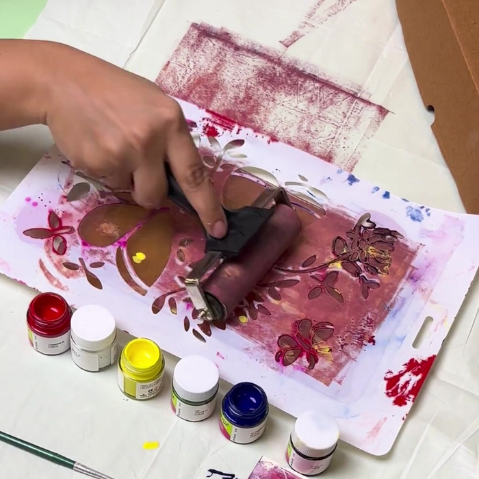 DIY Gel Plate Printing Kit — made by a Kitsters maker